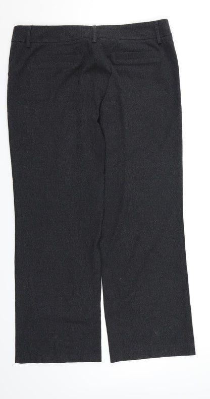 Debenhams Womens Grey   Dress Pants Trousers Size 14 L26 in