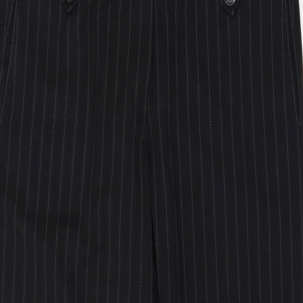 Womens UK Size 16 F&F Regular Fit Dress Pants Black Trousers