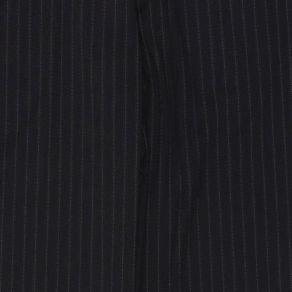 Womens UK Size 16 F&F Regular Fit Dress Pants Black Trousers