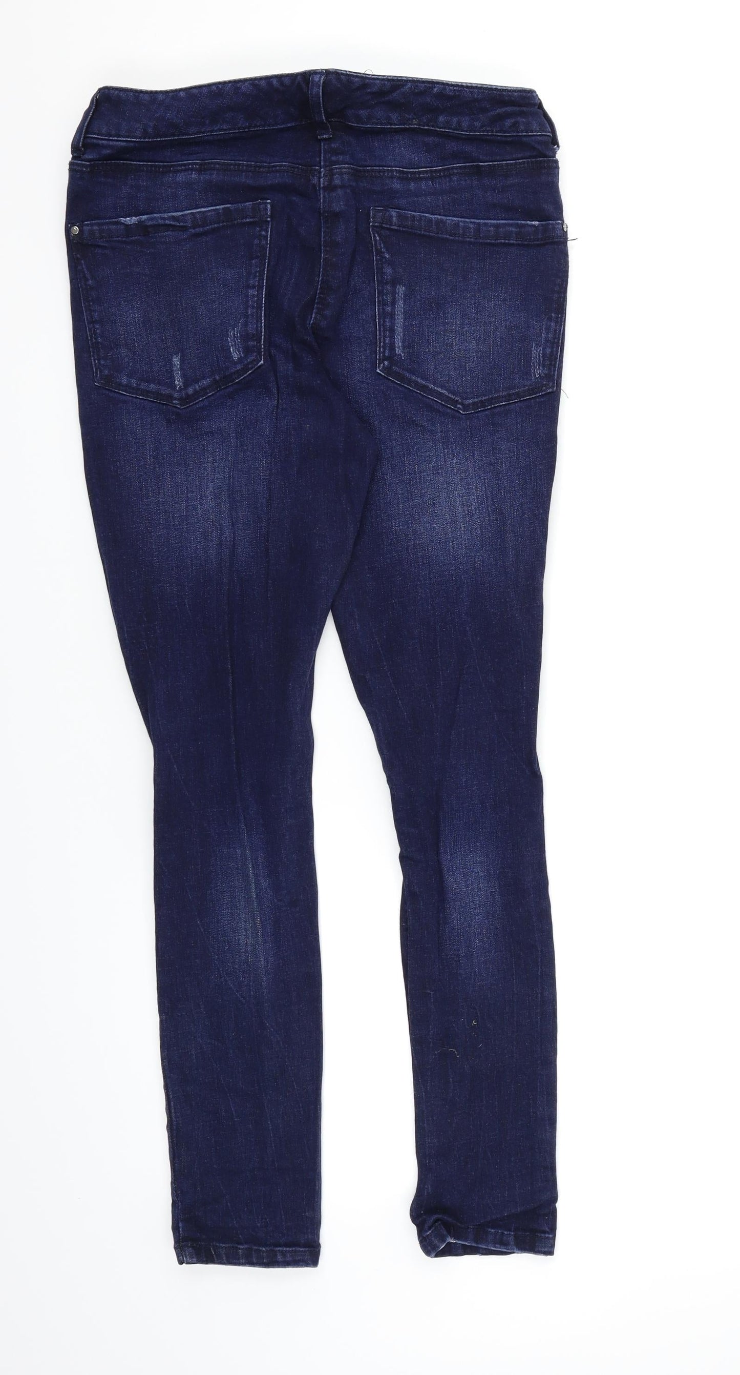 Very Womens Blue   Skinny Jeans Size 10 L26 in - Ripped Jeans
