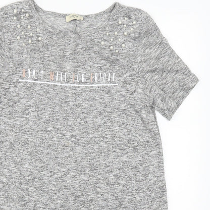 Matalan Womens Grey   Basic T-Shirt Size 14  - Don't Wait For Friday