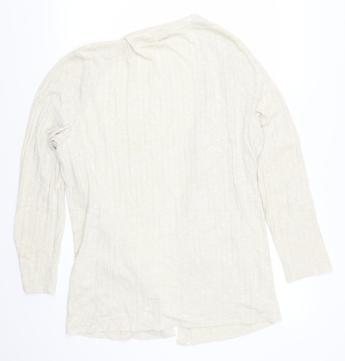 B Collection Womens Beige   Cardigan Jumper Size L  - e