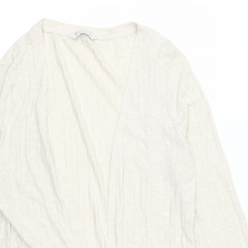 B Collection Womens Beige   Cardigan Jumper Size L  - e