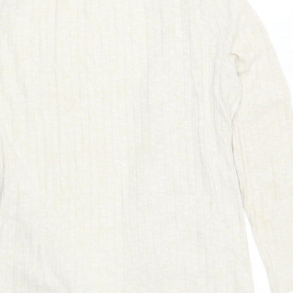 B Collection Womens Beige   Cardigan Jumper Size L  - e