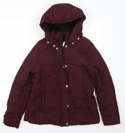 Peacocks Womens Red   Quilted Coat Size 12