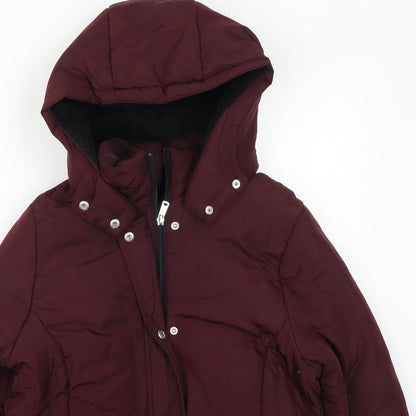 Peacocks Womens Red   Quilted Coat Size 12