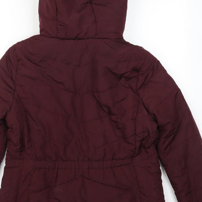 Peacocks Womens Red   Quilted Coat Size 12