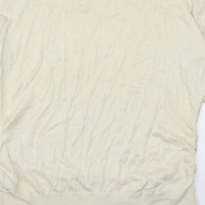 Reitmans Womens Beige  Rayon Pullover Jumper Size L