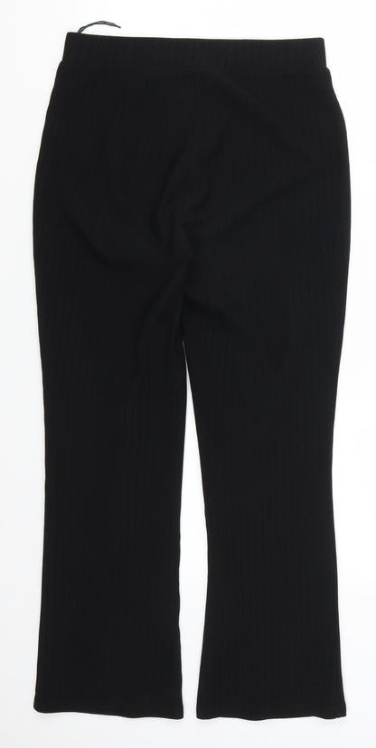 Womens UK Size 10 Papaya Regular Fit  Black Trousers