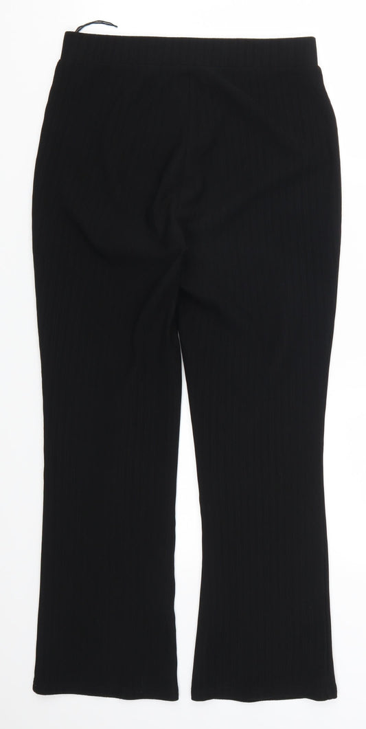 Womens UK Size 10 Papaya Regular Fit  Black Trousers