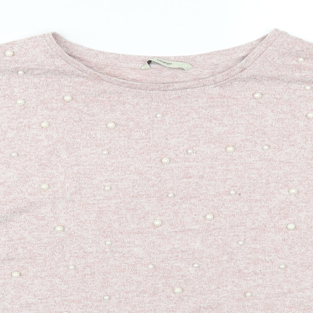 George Womens Pink   Basic T-Shirt Size 12