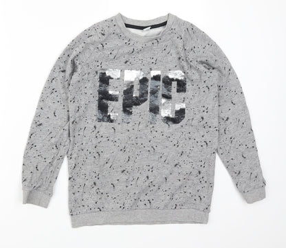 TU Boys Grey   Pullover Sweatshirt Size 10 Years  - Epic