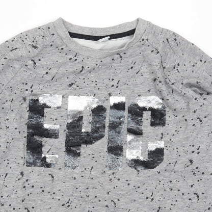 TU Boys Grey   Pullover Sweatshirt Size 10 Years  - Epic