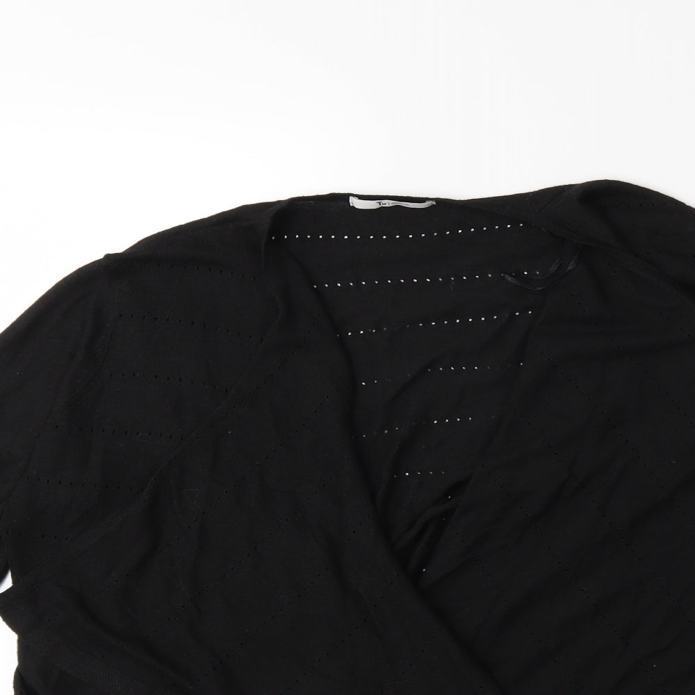TU Womens Black  Knit Cardigan Jumper Size 12