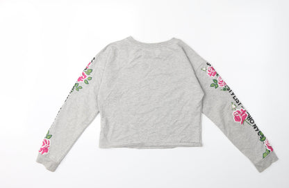 M&Co Girls Green   Pullover Sweatshirt Size 13 Years
