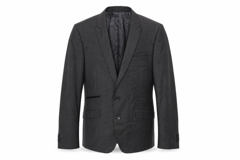 Mens UK Size 38 Preworn Regular Grey Suit Jacket