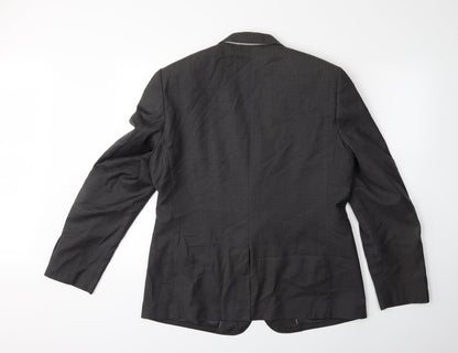 Mens UK Size 38 Preworn Regular Grey Suit Jacket