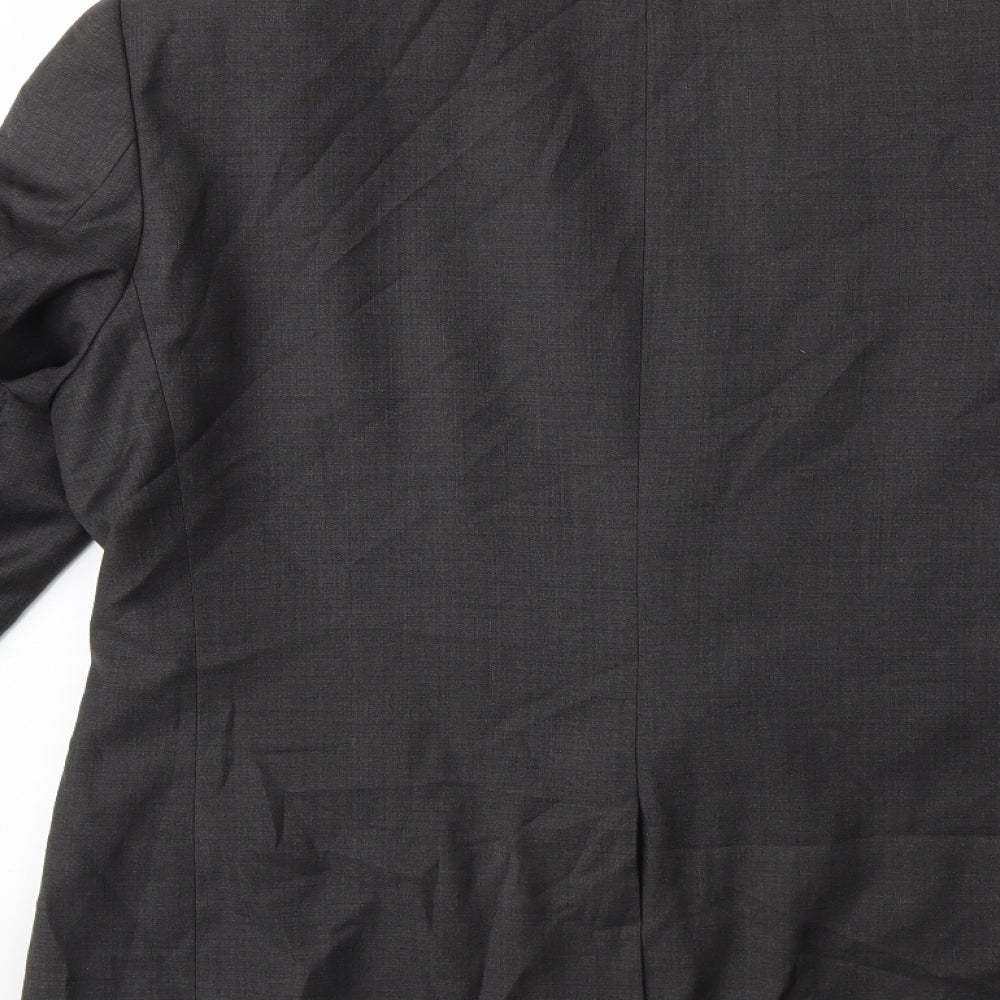 Mens UK Size 38 Preworn Regular Grey Suit Jacket