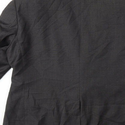 Mens UK Size 38 Preworn Regular Grey Suit Jacket