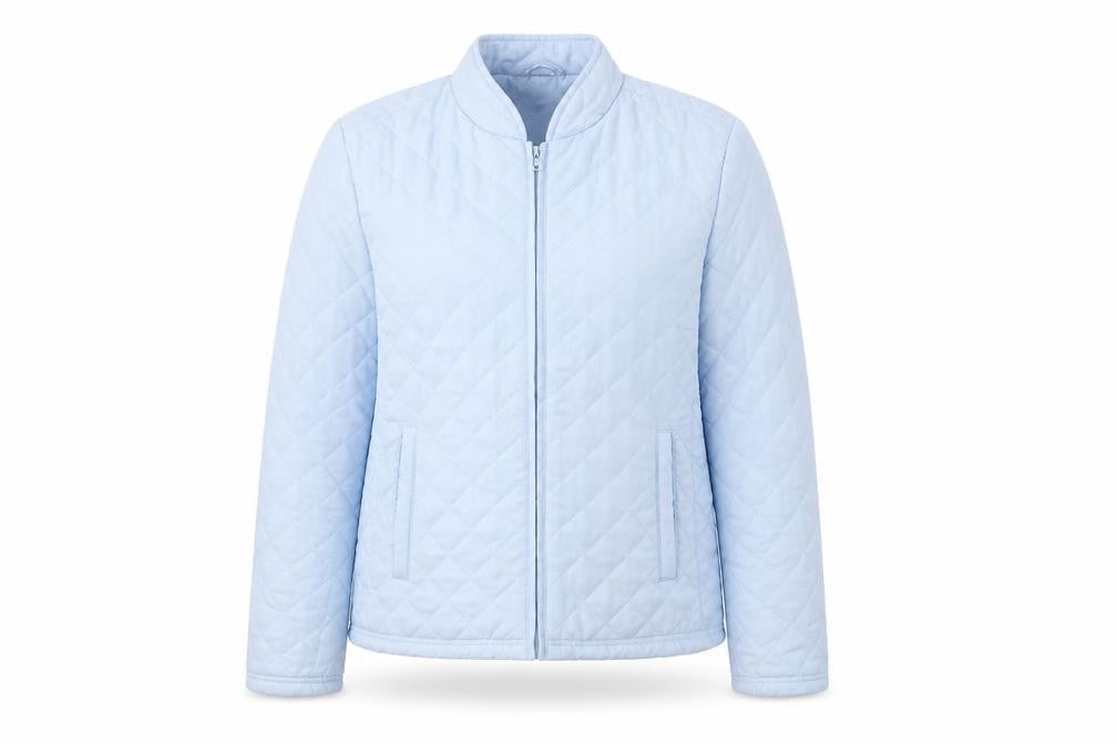 Womens UK Size 14 Damart Blue Quilted Coat