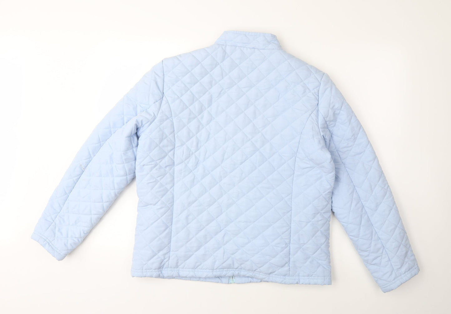 Womens UK Size 14 Damart Blue Quilted Coat