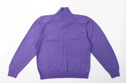 Marks and Spencer Womens Purple  Knit Pullover Jumper Size 12