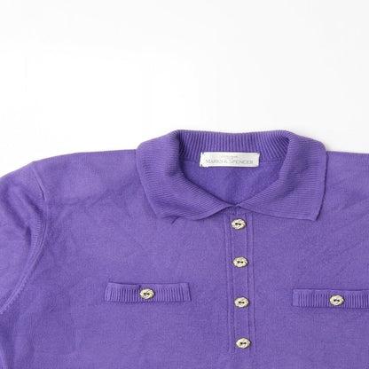 Marks and Spencer Womens Purple  Knit Pullover Jumper Size 12