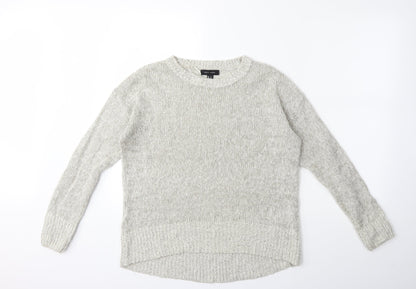 New Look Womens Grey  Knit Pullover Jumper Size S