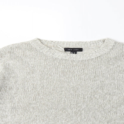 New Look Womens Grey  Knit Pullover Jumper Size S