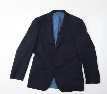 Mens UK Size 38 Marks and Spencer Regular Blue Suit Jacket