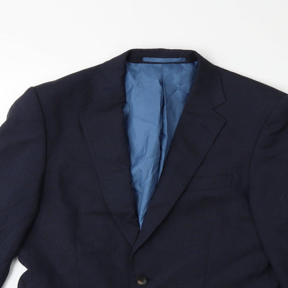 Mens UK Size 38 Marks and Spencer Regular Blue Suit Jacket