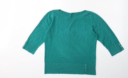 BHS Womens Green  Knit Pullover Jumper Size 14