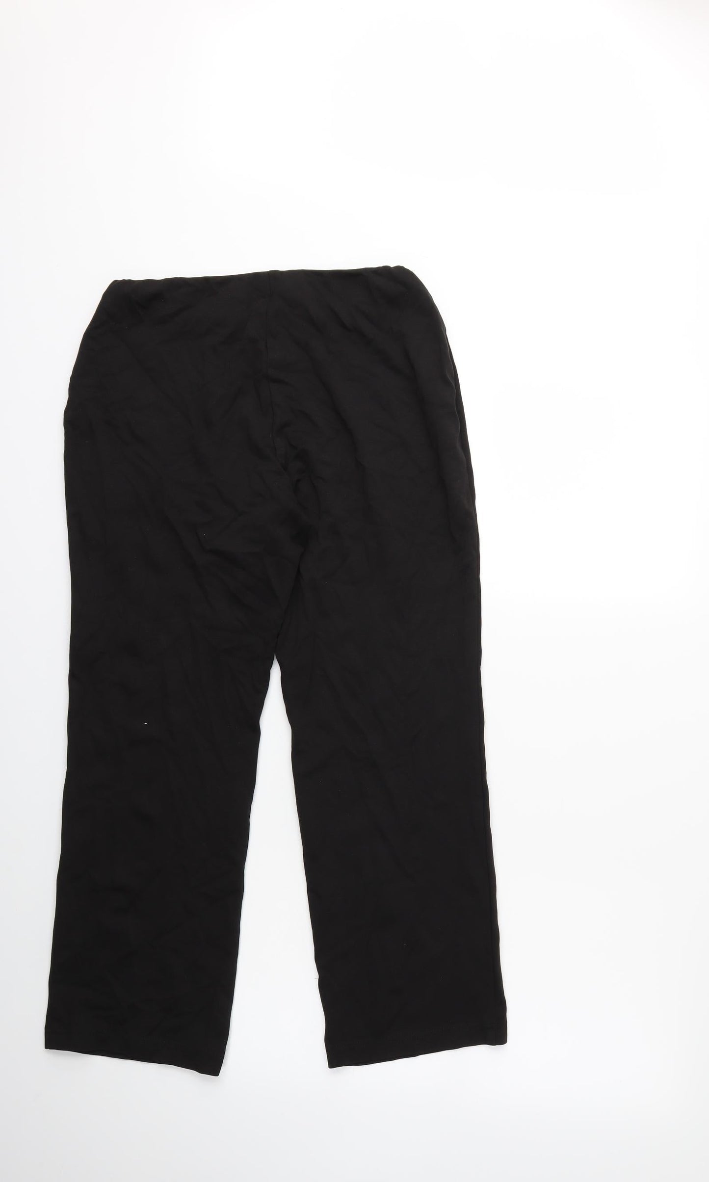 Womens UK Size 10 Marks and Spencer Regular Fit  Black Trousers