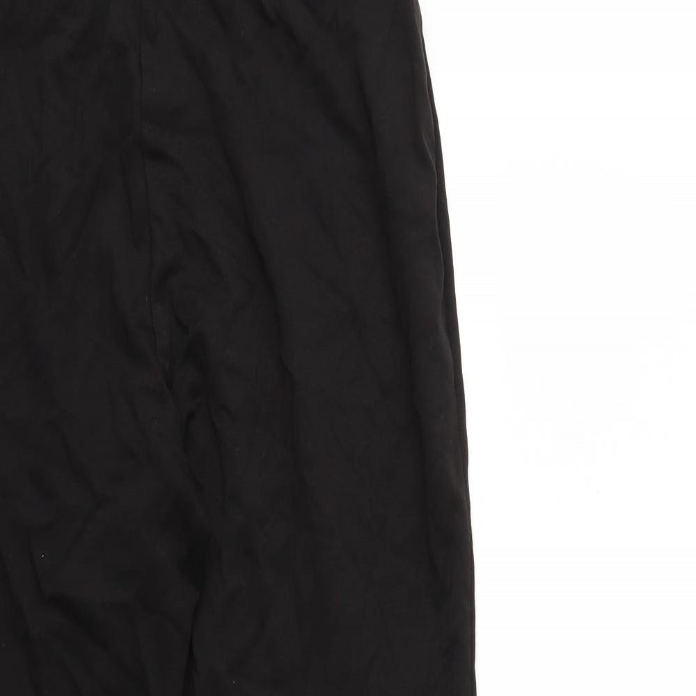 Womens UK Size 10 Marks and Spencer Regular Fit  Black Trousers