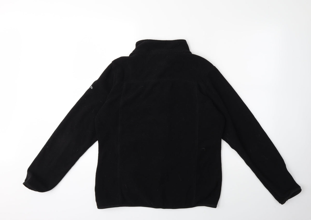 GTS Womens Black  Fleece Jacket  Size 12