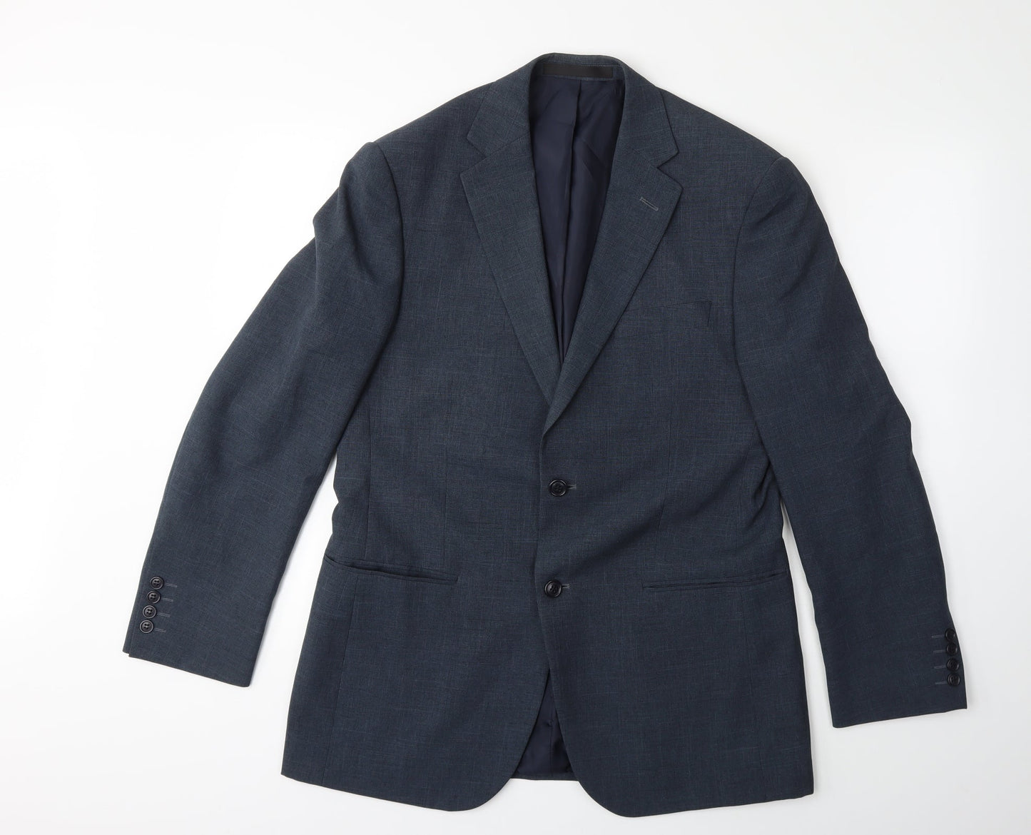 Mens UK Size 38 Marks and Spencer Regular Blue Suit Jacket