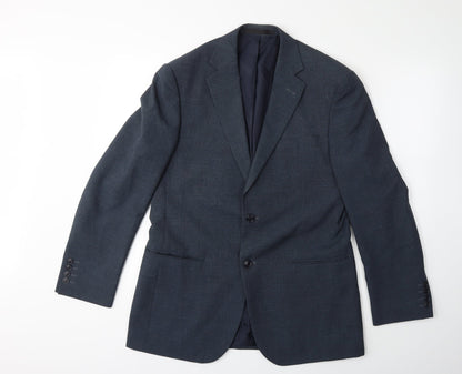 Mens UK Size 38 Marks and Spencer Regular Blue Suit Jacket