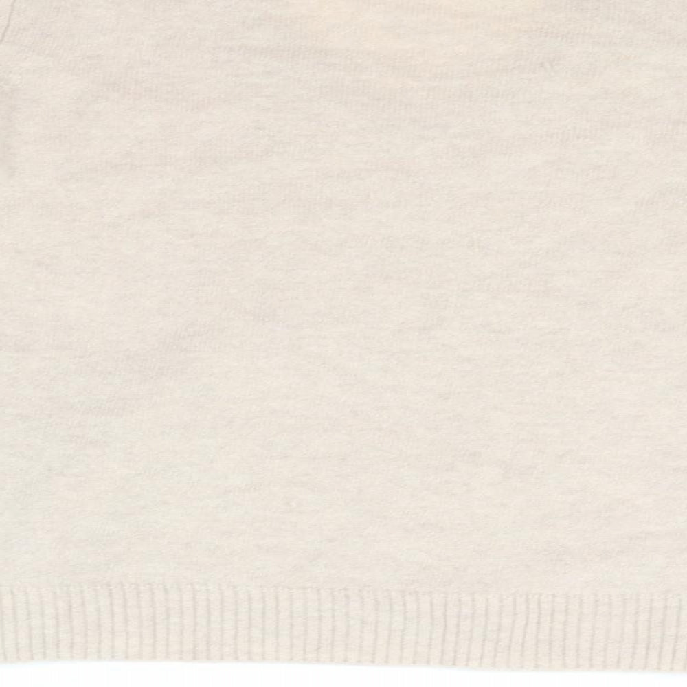 Marks & Spencer Collection Womens Beige   Pullover Jumper Size 12