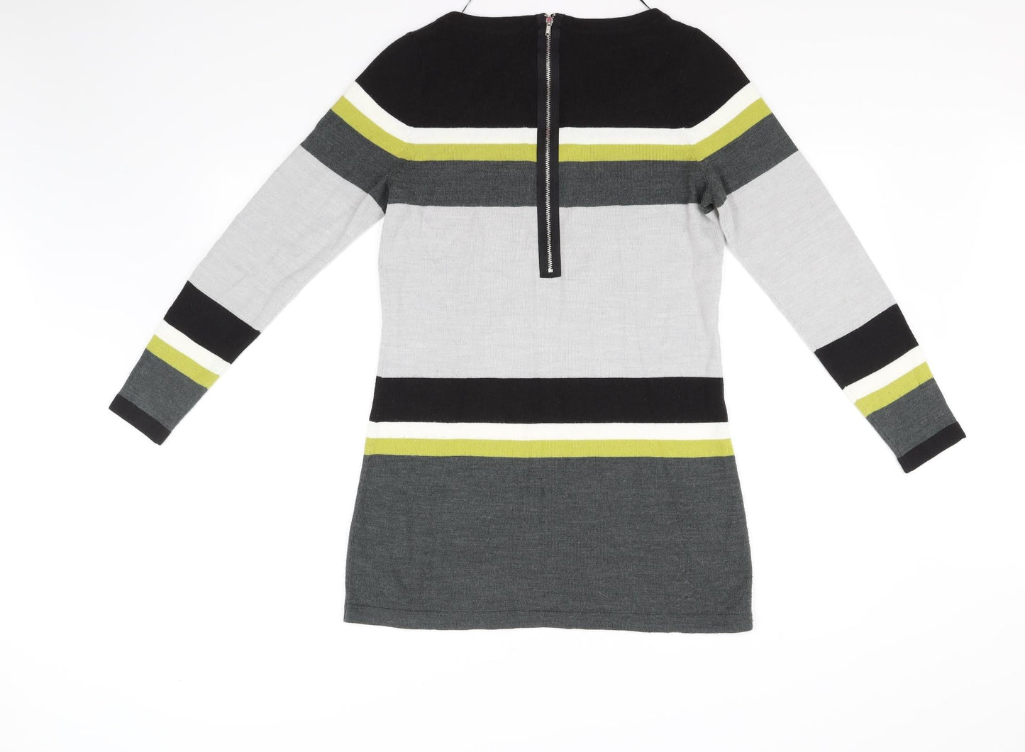 George Womens Grey Striped  Fit & Flare  Size 12