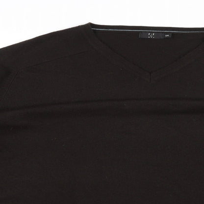 F&F Mens Brown   Pullover Jumper Size 2XL