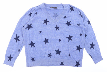 Womens UK Size M Marks and Spencer Blue Pullover Sweatshirt