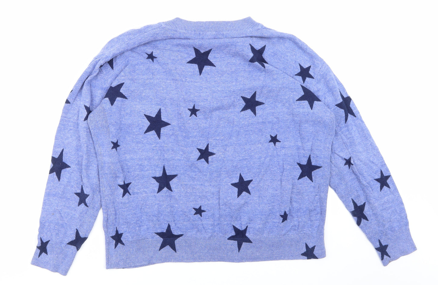 Womens UK Size M Marks and Spencer Blue Pullover Sweatshirt