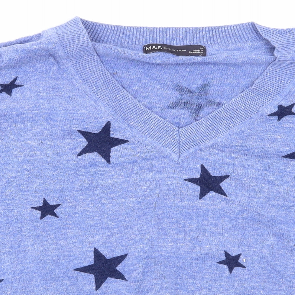 Womens UK Size M Marks and Spencer Blue Pullover Sweatshirt
