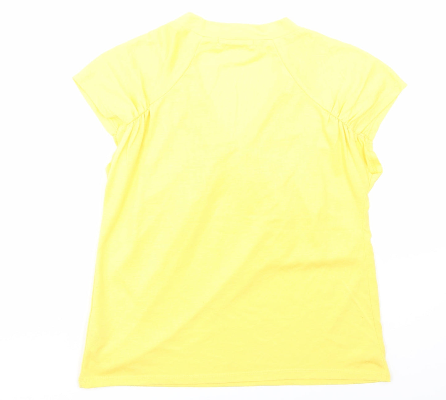 George Womens Yellow   Basic T-Shirt Size 10
