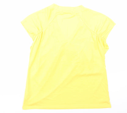 George Womens Yellow   Basic T-Shirt Size 10