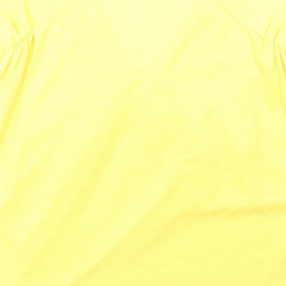 George Womens Yellow   Basic T-Shirt Size 10
