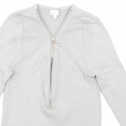 Blue Vanilla Womens Grey   Basic T-Shirt Size M