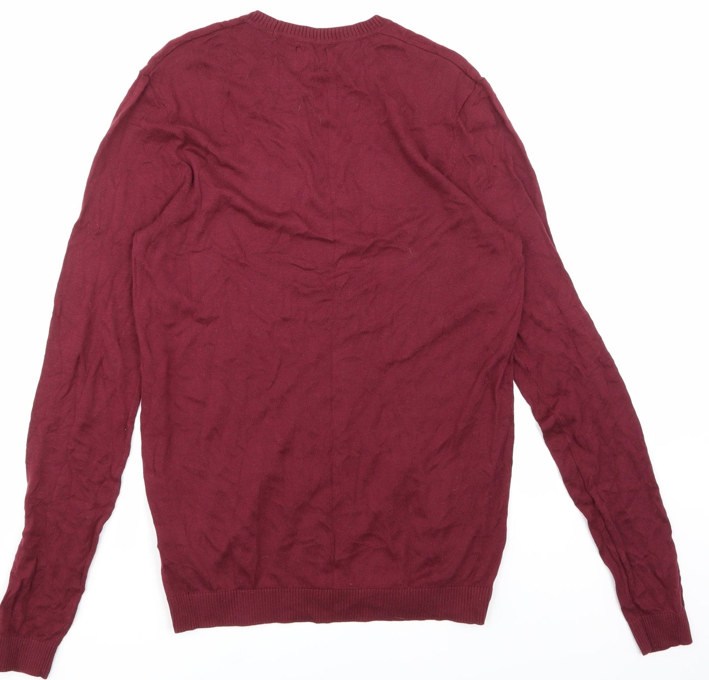 Mens UK Size S ASOS Red Pullover Sweatshirt