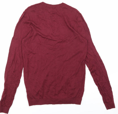 Mens UK Size S ASOS Red Pullover Sweatshirt
