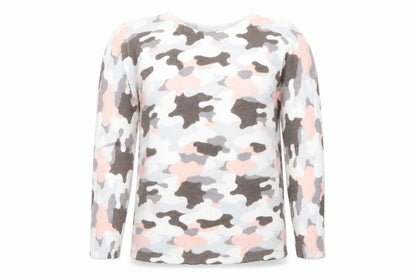 Marks & Spencers Womens White Camouflage  Pullover Jumper Size 14